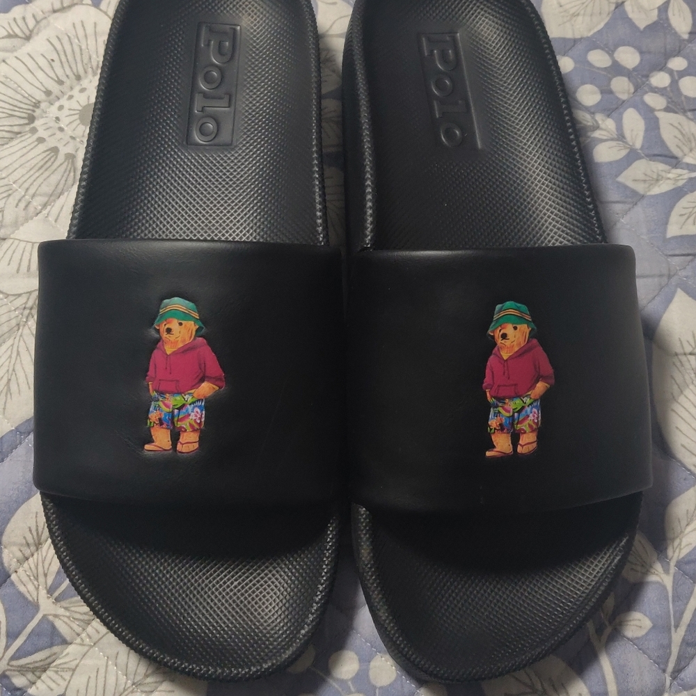 Ralph Lauren polo bear slides
